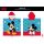 Disney Mickey egér gyerek poncsó - 100% pamut- 60x120 cm - középkék