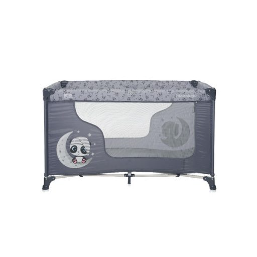 Lorelli Moonlight 1 fix utazóágy - Cool Grey Pandas
