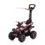 Chipolino ATV bébitaxi tolókarral és kupolával - White/pink