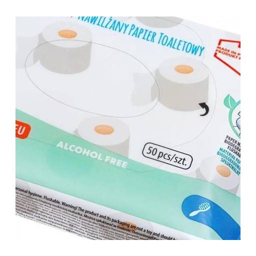 Nedves toalettpapír mangóillattal 50 db.