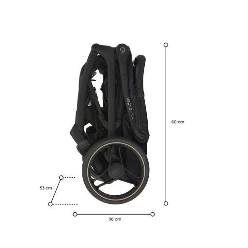 Espiro Flow sport babakocsi - 10 Timeless Black
