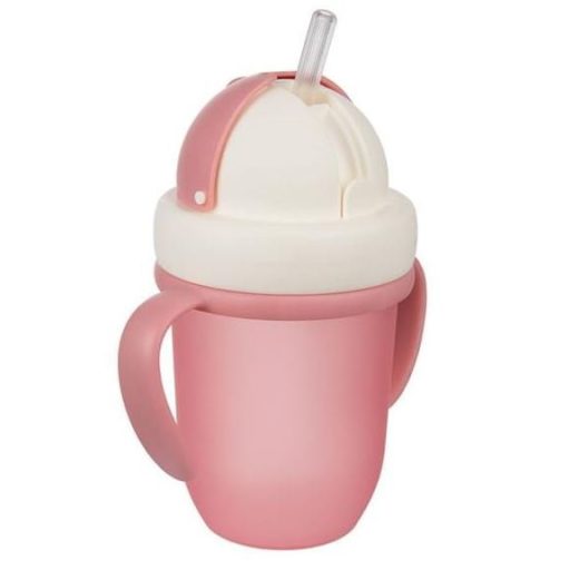 Canpol Babies matt pasztell bögre összecsukható szilikon csővel 210ml