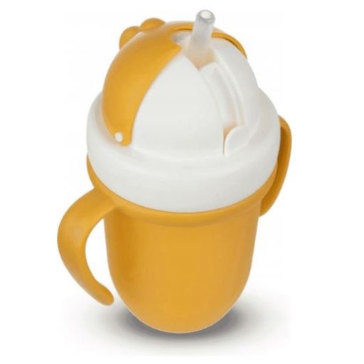 Canpol Babies matt pasztell bögre összecsukható szilikon csővel 210ml