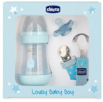 Chicco Perfect5 újszülött szett kólika elleni cumisüveg + mini puha cumi + szalag