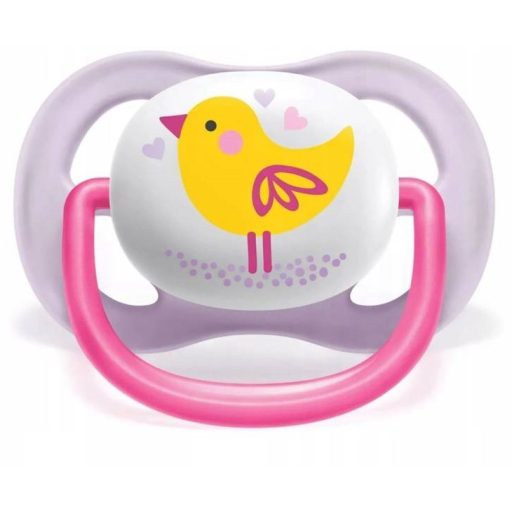 Philips Avent Ultra Air lányos cumi pingvin-madár mintázattal 0-6 hó