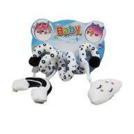 Baby activity fekete-fehér spirál plüss anyagból 0+