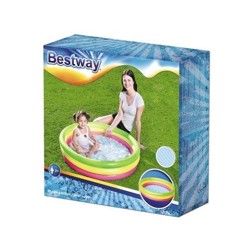 Bestway felfújható pancsoló medence puha felfújható aljzat 62 l