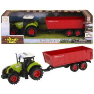 Traktor pótkocsi konténerrel