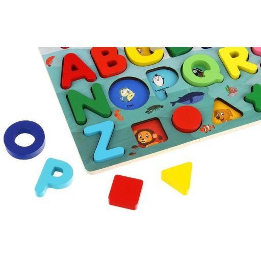 Puzzle fa Abacus mágneses halakkal