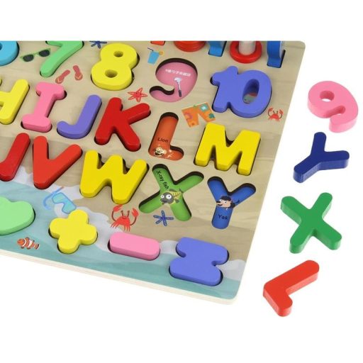 Puzzle fa Abacus mágneses halakkal