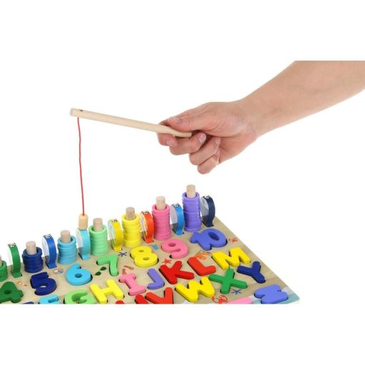 Puzzle fa Abacus mágneses halakkal
