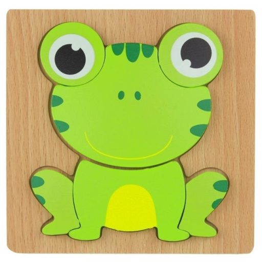 Fából készült oktató puzzle