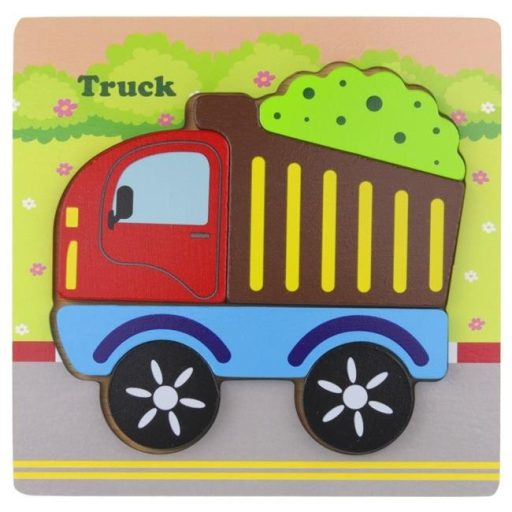 Fából készült oktató puzzle