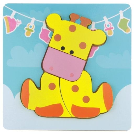 Fából készült oktató puzzle