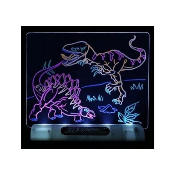 3D Magic LED tábla dinoszaurusz rajzoláshoz