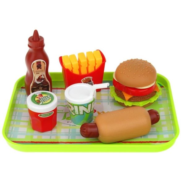 Élelmiszer Gyorsétterem - Hamburger Sült krumpli Hot-Dog tálca