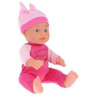Élethű baba ajándék cumisüveggel 30 cm