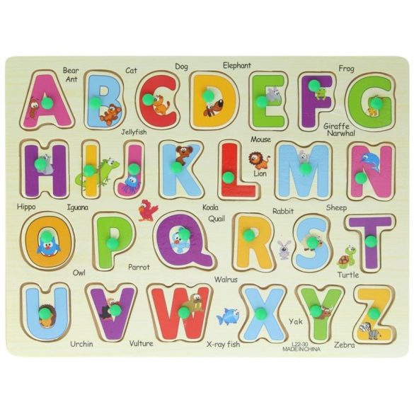 Fa puzzle 26 db - ábécé betűi