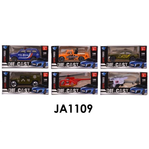 Die Cast Fém kisautók 1:64 11,5 x 6 cm