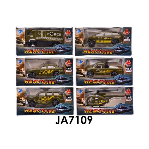 Fém katonai járművek 11x5 cm