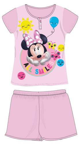 Disney Minnie egér nyári rövid ujjú gyerek pizsama - pamut jersey pizsama