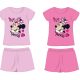 Disney Minnie egér pamut nyári együttes - póló-rövidnadrág szett - rózsaszín - 122