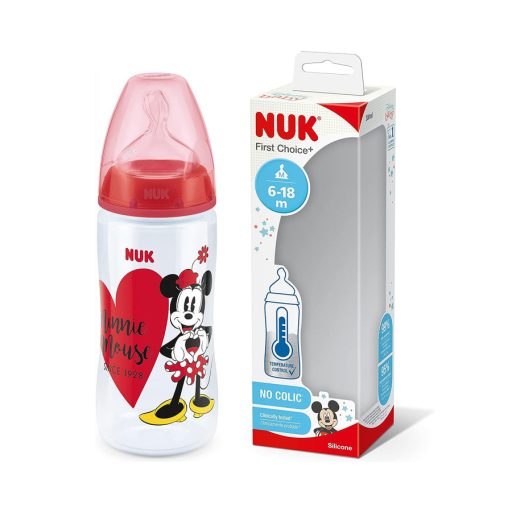 NUK "Disney" cumisüveg 300ml hőmérséklet kijelzővel 6m+