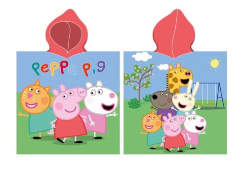 Peppa Pig 100% pamut poncsó - 55x110 cm