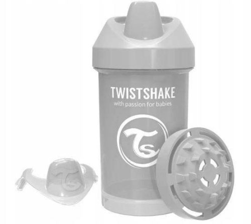 Twistshake Cup folyásmentes tanuló kulacs keverővel 8m + 300 ml